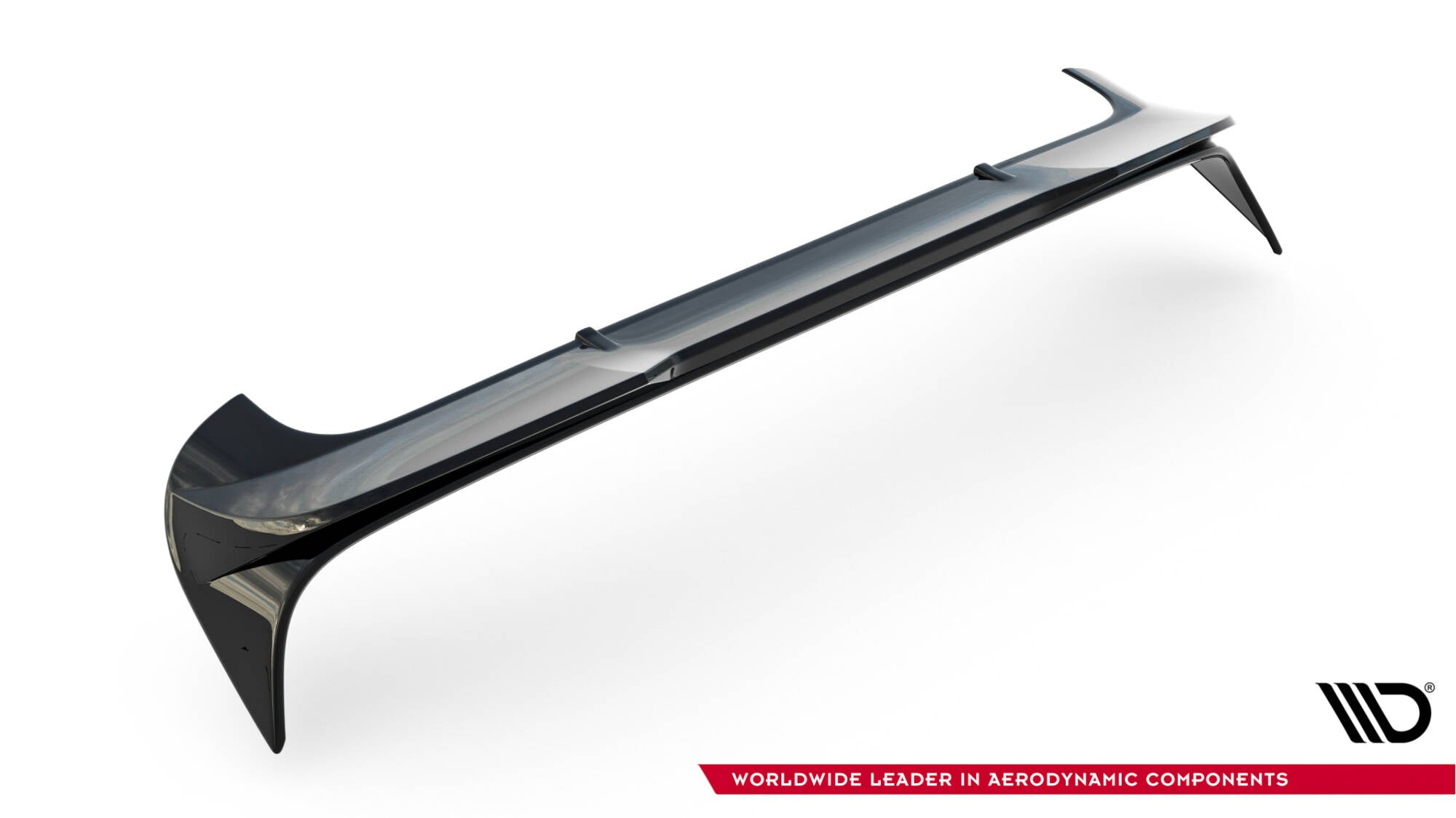Maxton Design Höher Spoiler CAP 3D passend für Porsche Macan GTS Mk1 Facelift 2 schwarz Hochglanz