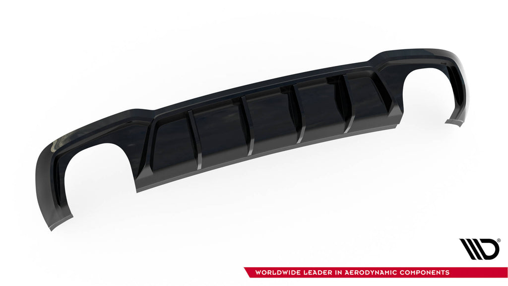 Maxton Design Diffusor Heck Ansatz V.2 passend für Audi RS3 Limousine 8V Facelift schwarz Hochglanz
