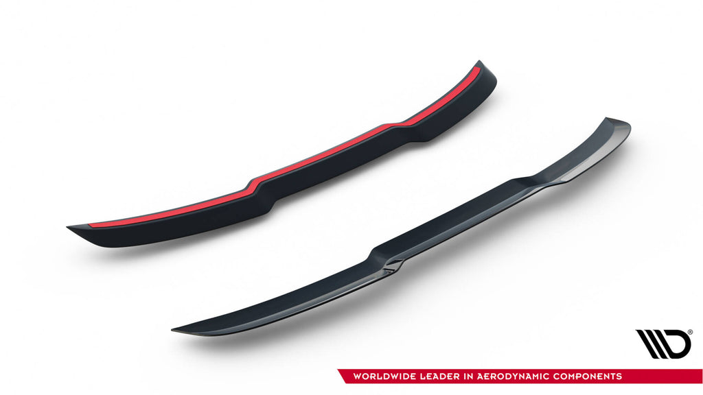 Maxton Design Spoiler CAP passend für Audi A6 S-Line / S6 Avant C7 / C7 Facelift schwarz Hochglanz