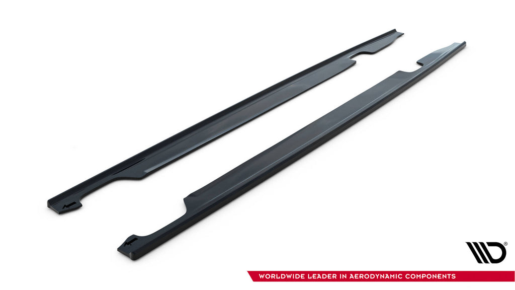Maxton Design Dokadki Progów Audi S6 / A6 S-Line / A6 C7 FL schwarz Hochglanz für Audi A6