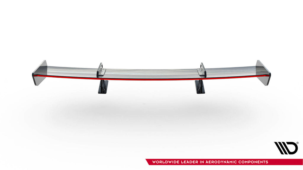 Maxton Design Carbon Spoiler With Upper Swan Mounting + LED Honda Civic SI Mk10 für Honda Civic Mk10