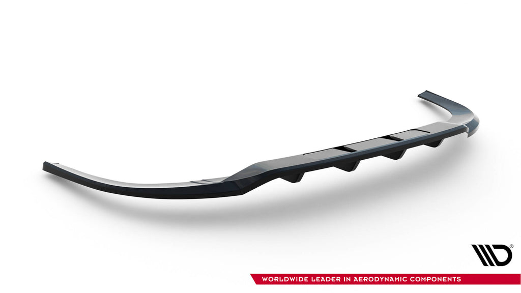 Maxton Design Street+ Mittlerer Diffusor RACE passend für Audi A3 Limousine 8Y schwarz Hochglanz