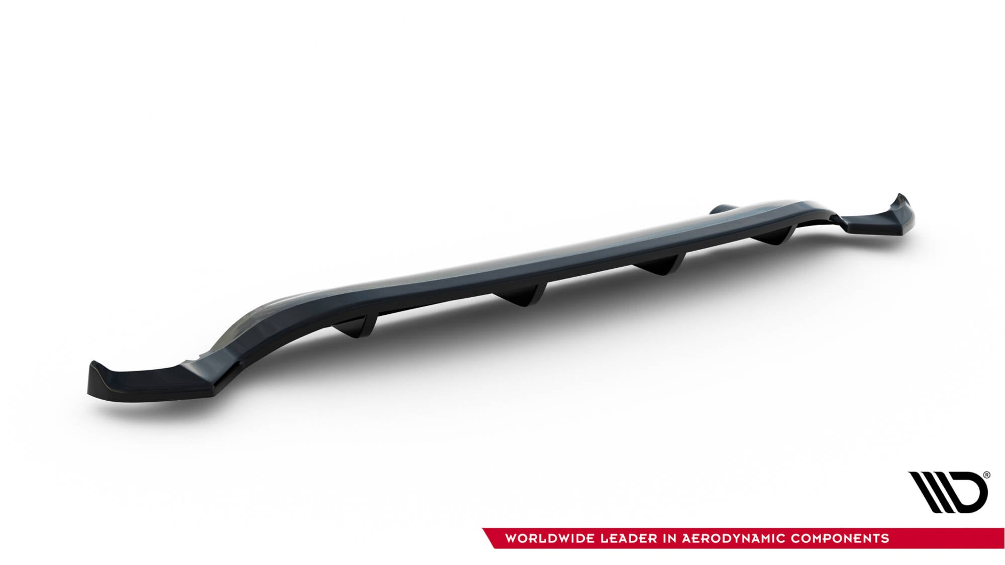 Maxton Design Street+ Mittlerer Diffusor RACE passend für Toyota IQ schwarz Hochglanz