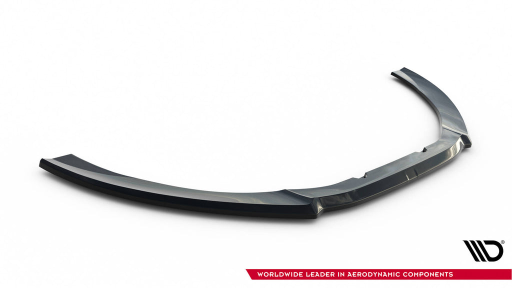 Maxton Design Street+ Spoilerlippe Front Ansatz V.2 passend für Audi RS6 C7 / C7 Facelift schwarz Hochglanz