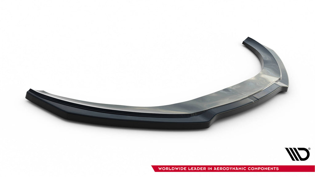 Maxton Design Street+ Spoilerlippe Front Ansatz V.2 passend für Audi TT 8J schwarz Hochglanz