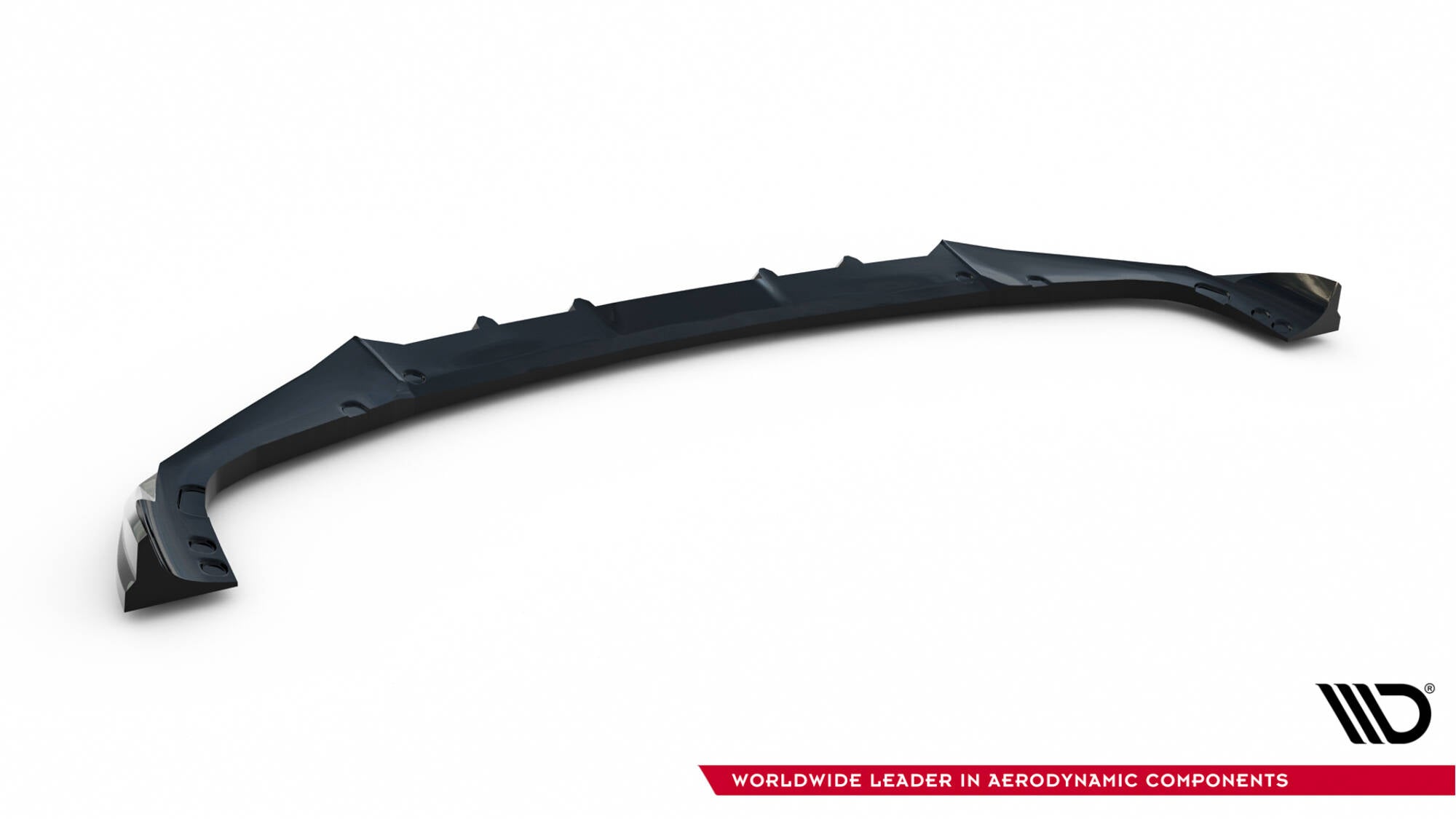 Maxton Design Street+ Spoilerlippe Front Ansatz V.1 passend für BMW X6 M F96 Facelift schwarz Hochglanz