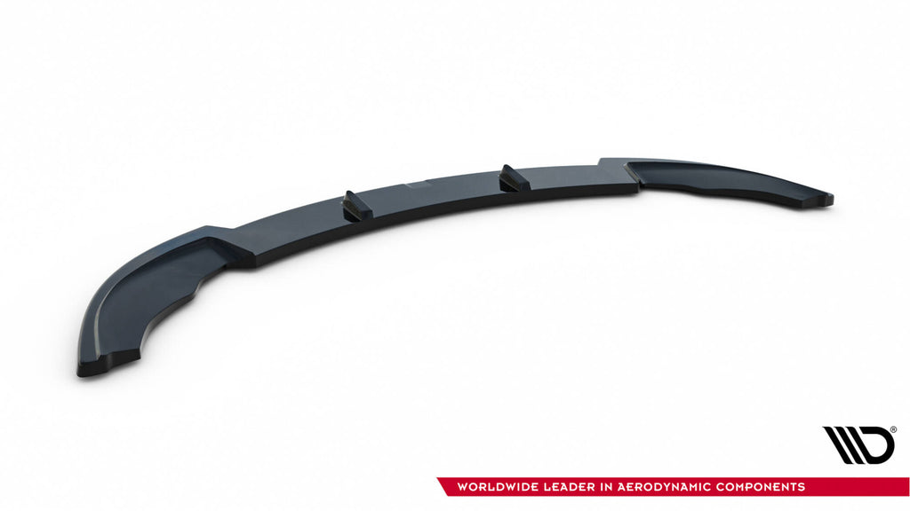 Maxton Design Street+ Spoilerlippe Front Ansatz V.1 passend für BMW 3er E46 M Paket COUPE schwarz Hochglanz