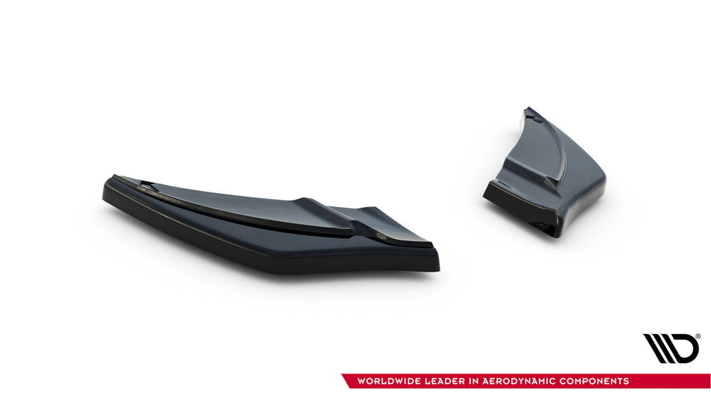 Maxton Design Heck Ansatz Flaps Diffusor passend für v.2 VW GOLF 7 R schwarz Hochglanz