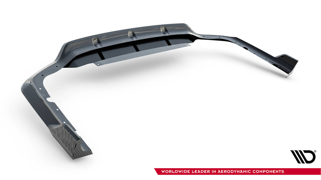 Maxton Design Prepreg Carbon Fiber Diffusor Heck Ansatz passend für BMW X7 M-Paket G07 Facelift (version mitout towbar)