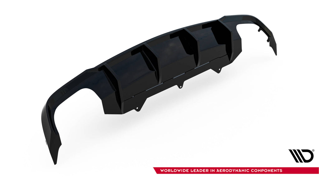 Maxton Design Diffusor Heck Ansatz V.2 passend für Audi A6 / A6 C7 S-line/ S6 C7 Facelift schwarz Hochglanz