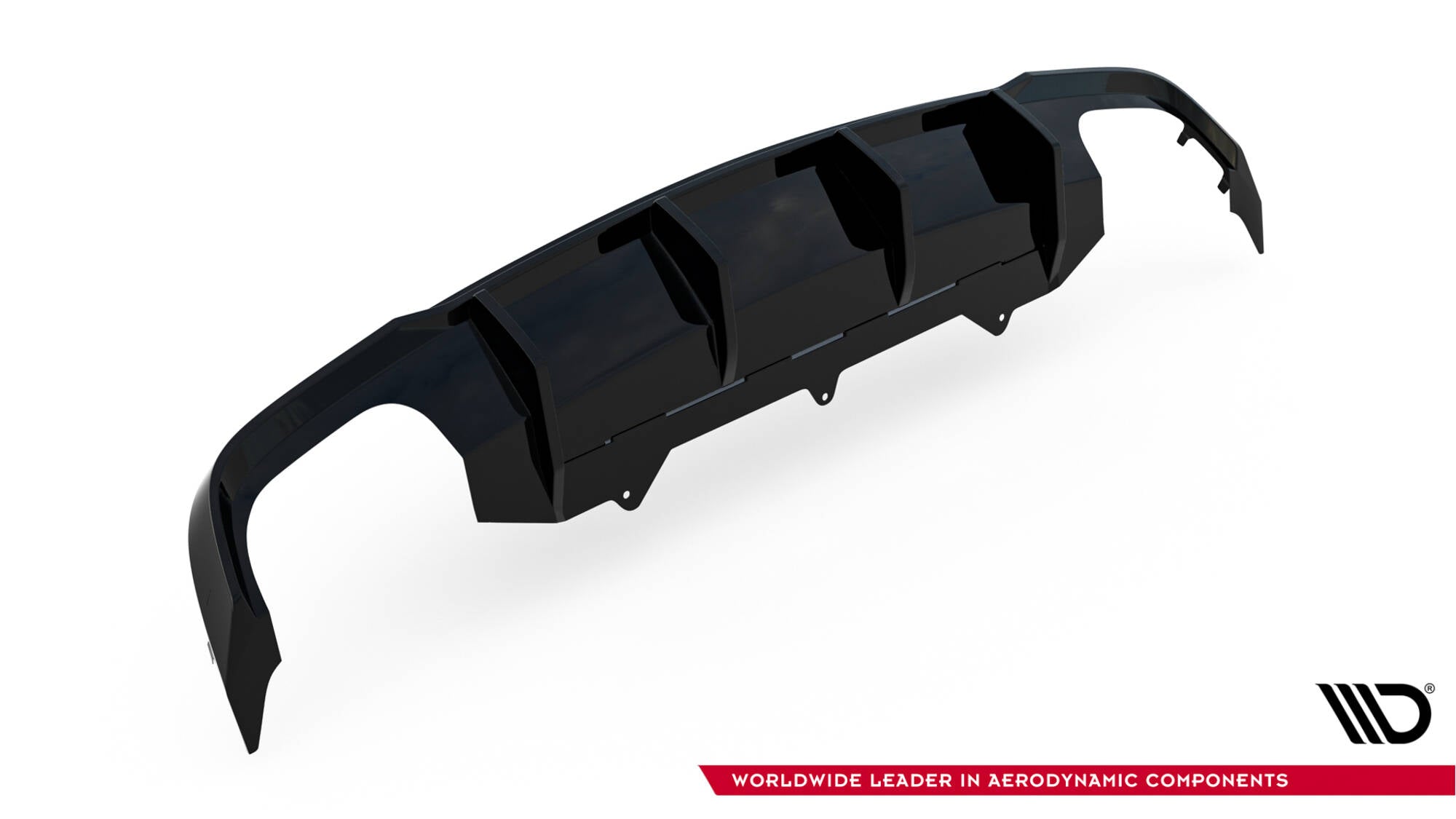 Maxton Design Diffusor Heck Ansatz V.2 passend für Audi A6 / A6 C7 S-line/ S6 C7 Facelift schwarz Hochglanz