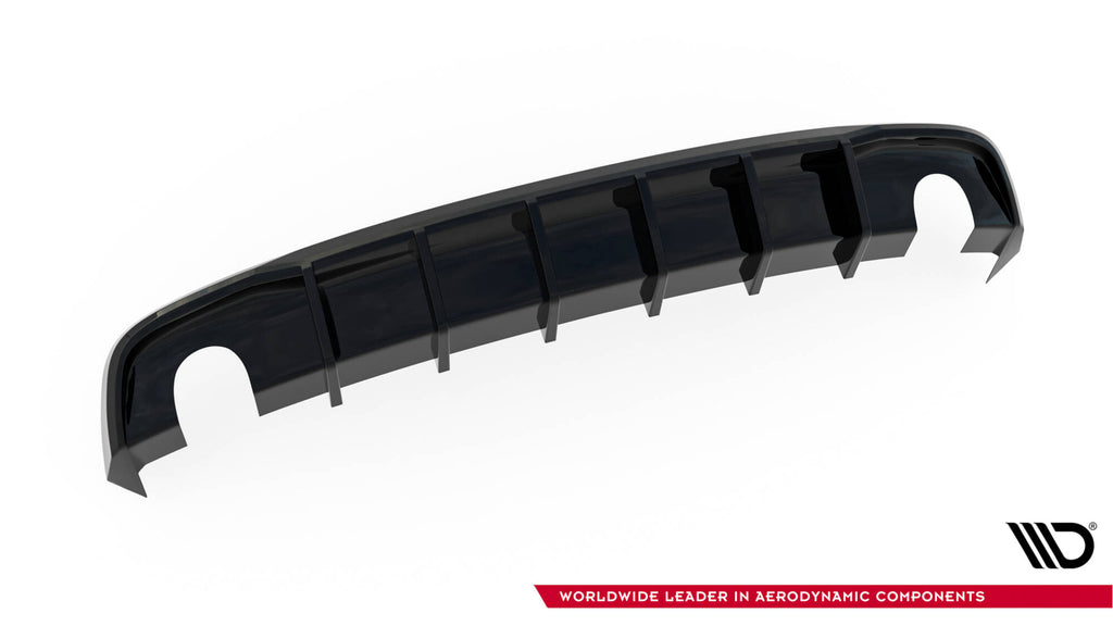 Maxton Design Diffusor Heck Ansatz passend für Audi S5 / A5 S-Line 8T Facelift (Einzelauspuff li. re.)