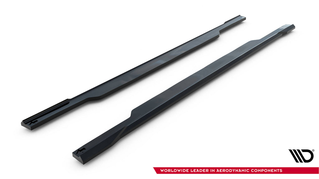 Maxton Design Street+ Seitenschweller Leisten V.2 passend für Subaru Impreza WRX STI Mk3 Facelift schwarz Hochglanz