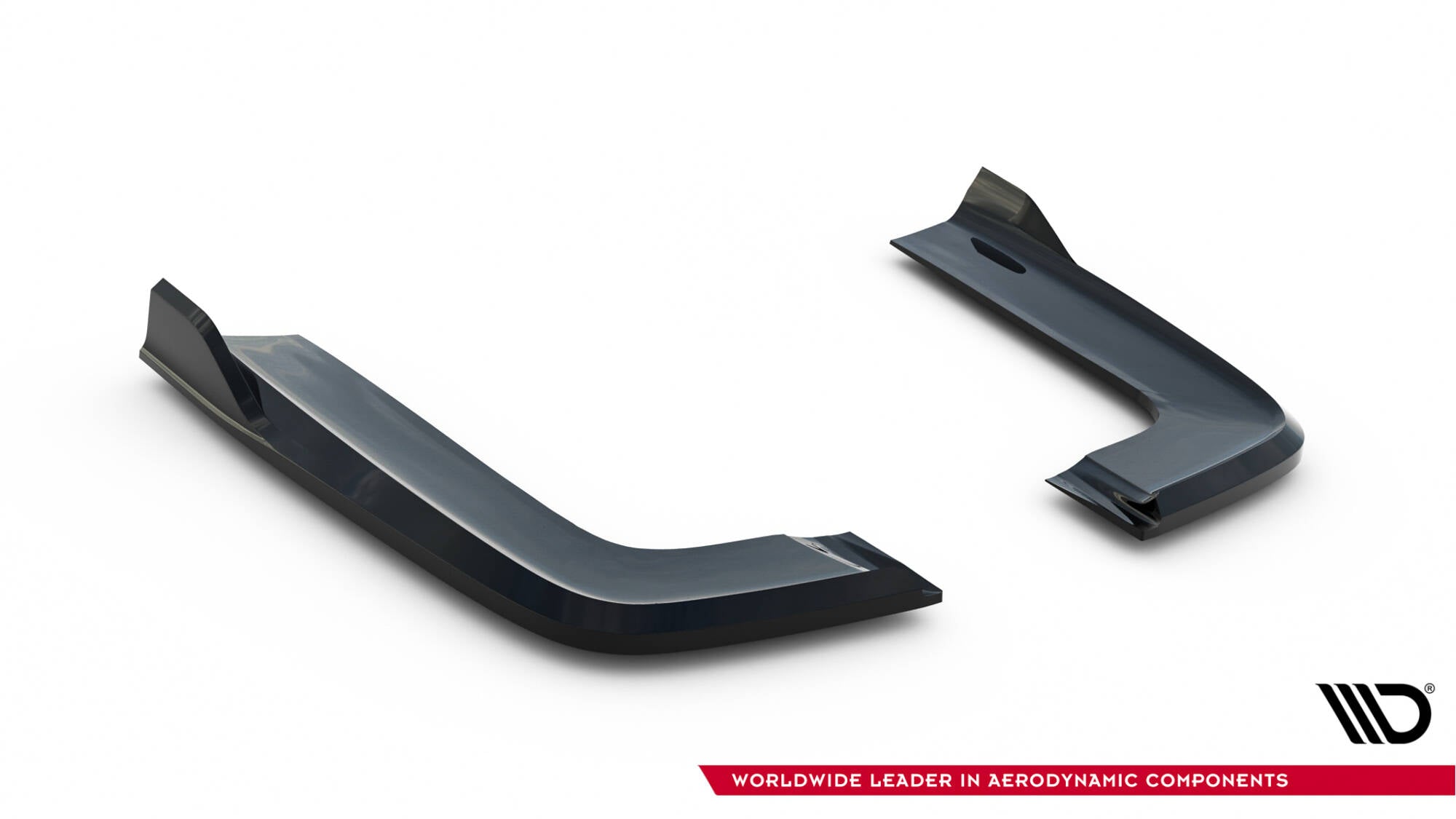 Maxton Design Heck Ansatz Flaps Diffusor V.3 passend für Mercedes-Benz V-Klasse AMG-Line W447 Facelift schwarz Hochglanz