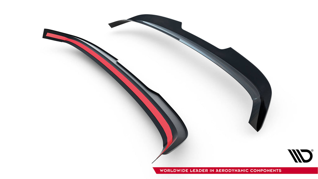 Maxton Design Spoiler CAP V.2 passend für VW Golf R / R-Line / GTI / GTD Mk7 / Mk7 Facelift schwarz Hochglanz