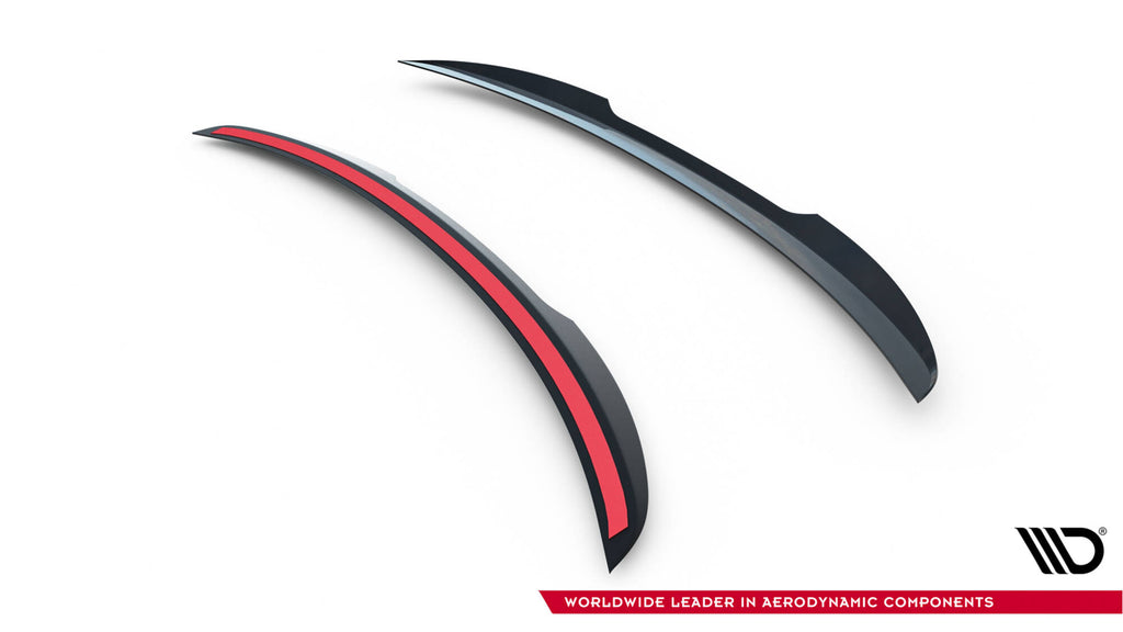 Maxton Design Spoiler CAP passend für Porsche 911 Turbo S Sport Package 992 schwarz Hochglanz
