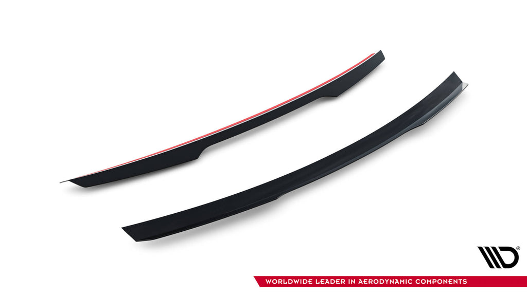Maxton Design Spoiler CAP passend für Renault Laguna Hatchback GT Mk3 schwarz Hochglanz