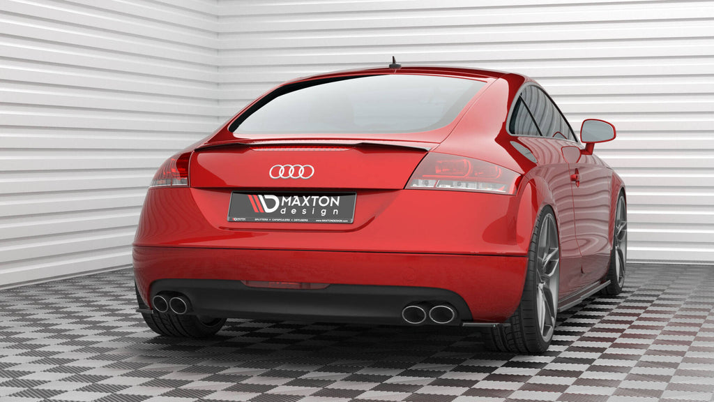 Maxton Design Spoiler CAP passend für Audi TT 8J schwarz Hochglanz