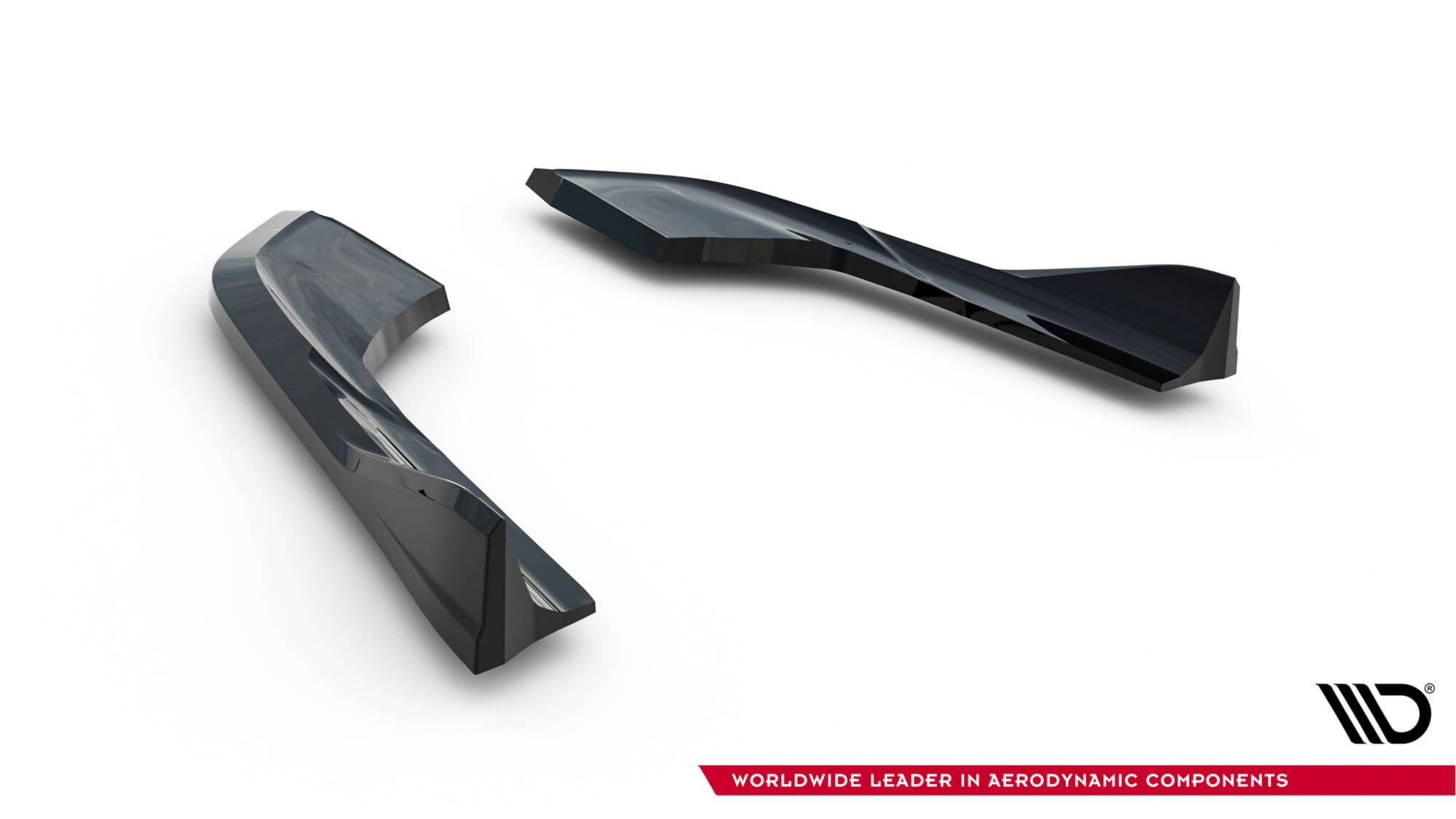 Maxton Design Heck Ansatz Flaps Diffusor V.1 passend für Audi A3 Limousine 8V Facelift schwarz Hochglanz