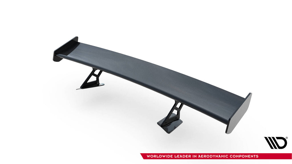 Maxton Design Carbon Spoiler With Internal Brackets Uprights + LED Chevrolet Corvette Stingray / Grand Sport C7 für Chevrolet Corvette C7