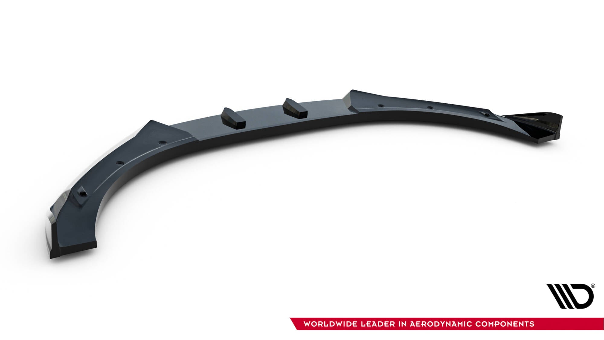 Maxton Design Street+ Spoilerlippe Front Ansatz V.3 passend für Audi TT S / TT S-Line 8J Facelift schwarz Hochglanz