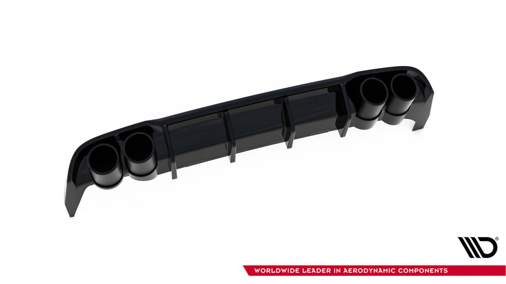 Maxton Design Diffusor Heck Ansatz + Endrohre für Seat Leon ST FR Mk4