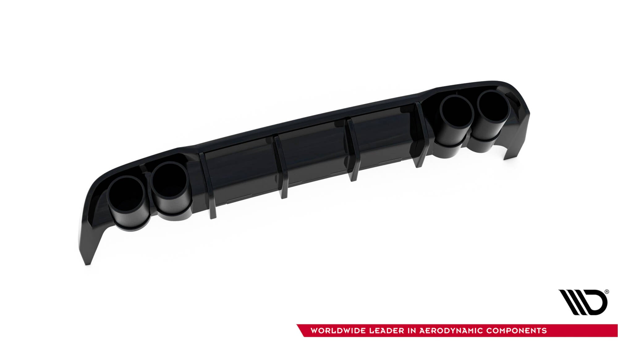Maxton Design Diffusor Heck Ansatz + Endrohre für Seat Leon ST FR Mk4