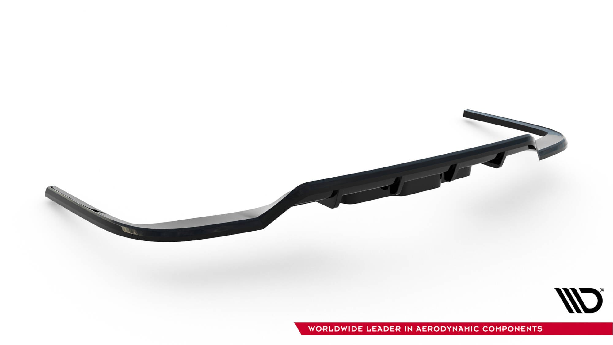 Maxton Design Street+ Mittlerer Diffusor RACE passend für VW Multivan Long T7 schwarz Hochglanz