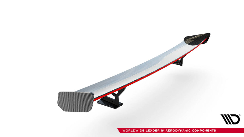 Maxton Design Carbon Spoiler With External Brackets Uprights V.2 + LED Audi A5 / A5 S-Line / S5 / RS5 Coupe F5 / F5 Facelift für Audi A5 / S5 / RS5