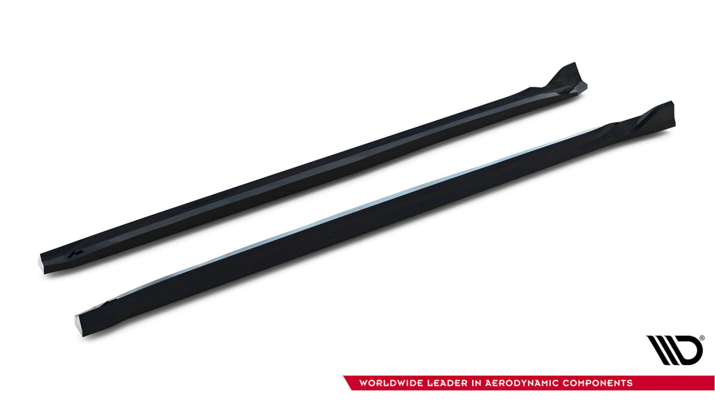 Maxton Design Street+ Seitenschweller Leisten passend für Abarth 500e schwarz Hochglanz