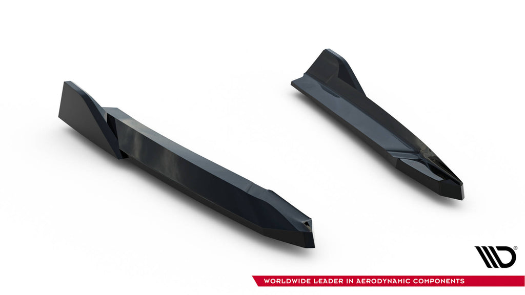 Maxton Design Heck Ansatz Flaps Diffusor V.8 passend für Skoda Octavia RS Liftback / Combi Mk4 schwarz Hochglanz