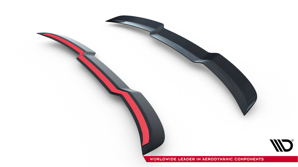 Maxton Design Spoiler CAP passend für Audi A6 S-Line / S6 Avant C7 / C7 Facelift schwarz Hochglanz