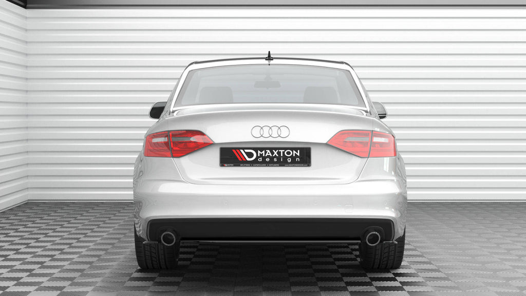 Maxton Design Heckansatz Audi A4 S-Line B8 Facelift schwarz Hochglanz für Audi A4