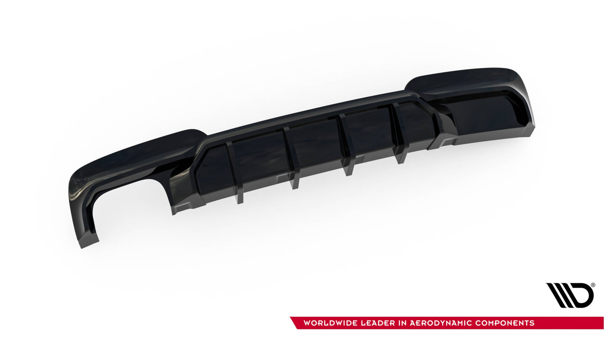 Maxton Design Diffusor Heck Ansatz V.2 passend für BMW 5er M-Paket F10 / F11 (Doppelauspuff li.)