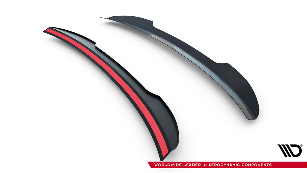 Maxton Design Spoiler CAP passend für Audi S5 Coupe / A5 S-Line Coupe 8T / 8T Facelift schwarz Hochglanz