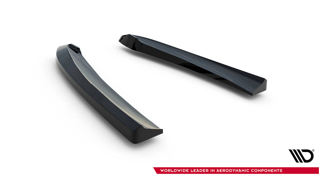 Maxton Design Heck Ansatz Flaps Diffusor passend für Mazda 6 Limousine Mk3 Facelift schwarz Hochglanz