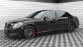 Maxton Design Street+ Seitenschweller Leisten passend für Mercedes-Benz S Long W222 schwarz Hochglanz