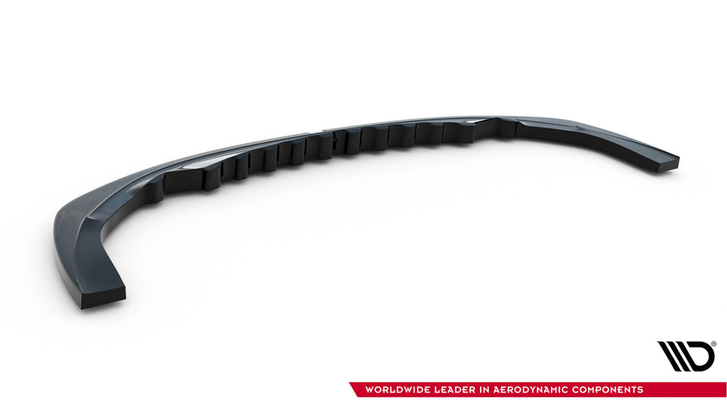 Maxton Design Street+ Spoilerlippe Front Ansatz passend für RENAULT MEGANE 3 RS v.1 schwarz Hochglanz
