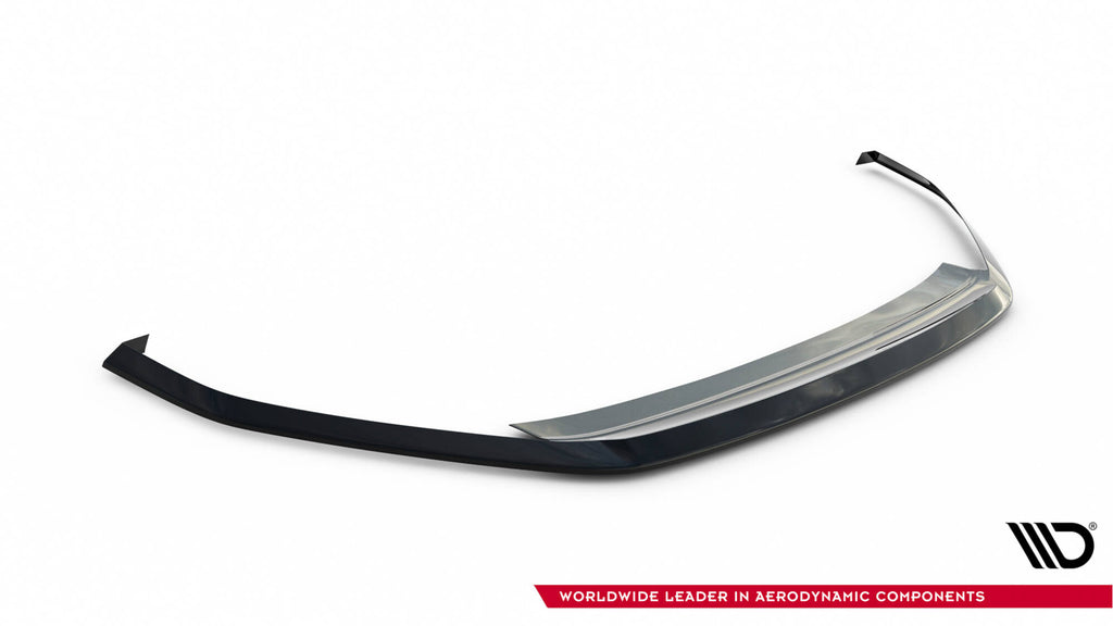Maxton Design Street+ Spoilerlippe Front Ansatz V.3 passend für VW Golf GTI / GTD Mk7 Facelift schwarz Hochglanz