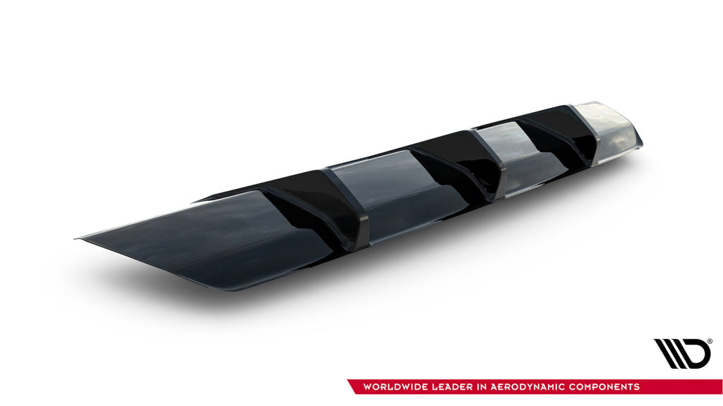 Maxton Design Diffusor Heck Ansatz passend für Audi A1 S-Line GB schwarz Hochglanz