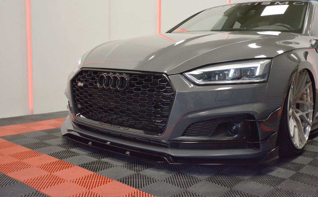 Maxton Design Street+ Spoilerlippe Front Ansatz passend für Audi S5 / A5 S-Line F5 Coupe / Sportback