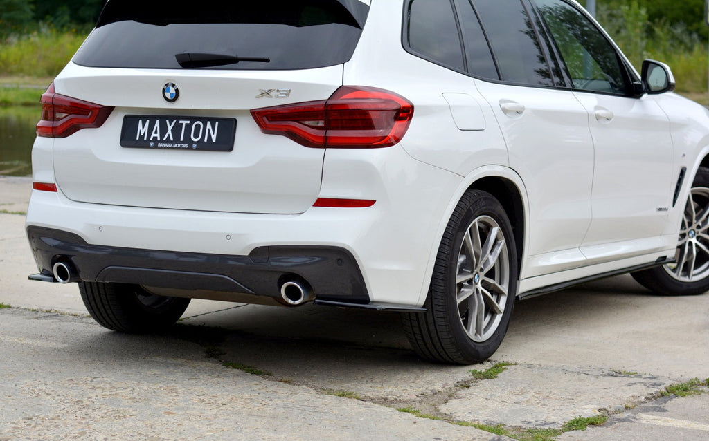 Maxton Design Heck Ansatz Flaps Diffusor für BMW X3 G01 M Paket Carbon Look