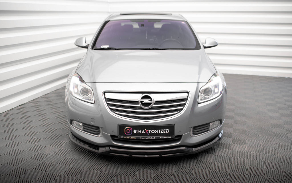 Maxton Design Street+ Spoilerlippe Front Ansatz passend für Opel Insignia OPC-Line Mk1 schwarz Hochglanz