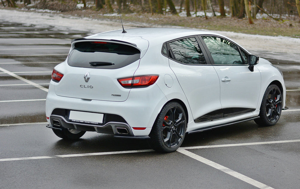 Maxton Design Heck Ansatz Flaps Diffusor passend für Renault Clio RS Mk4 schwarz Hochglanz