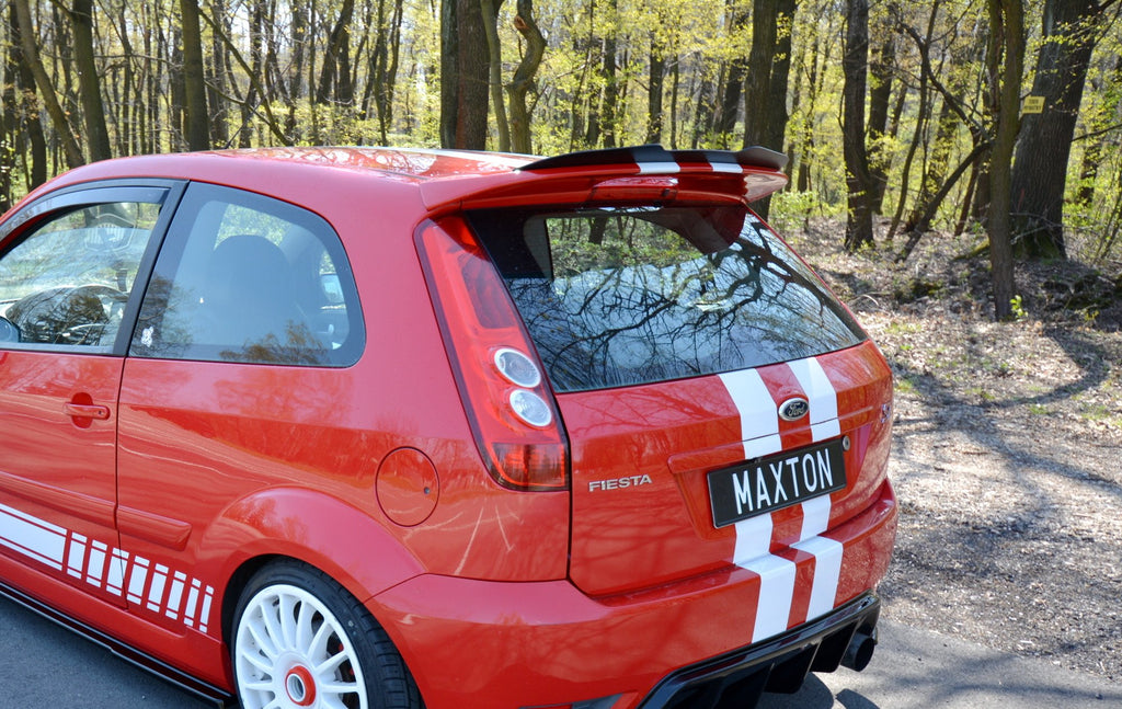 Maxton Design Spoiler CAP V.1 passend für Ford Fiesta ST Mk6 schwarz Hochglanz