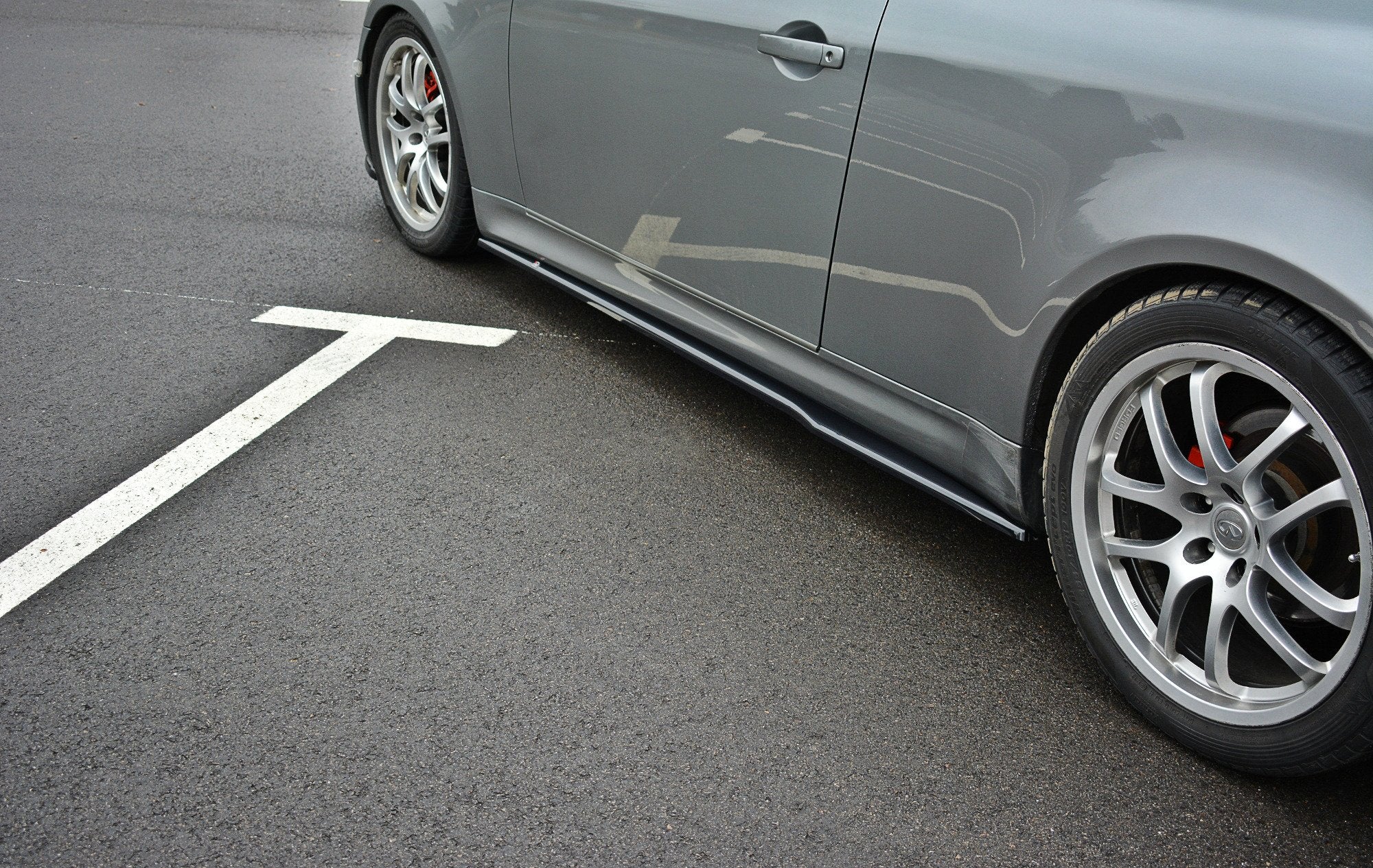 Maxton Design Seitenschweller Ansatz für INFINITI G35 COUPE schwarz matt