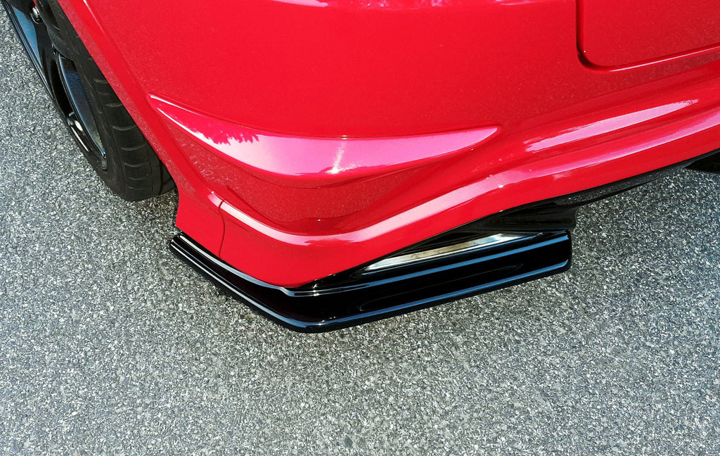 Maxton Design Heck Ansatz Flaps Diffusor passend für HONDA CIVIC VIII TYPE-R GP schwarz Hochglanz