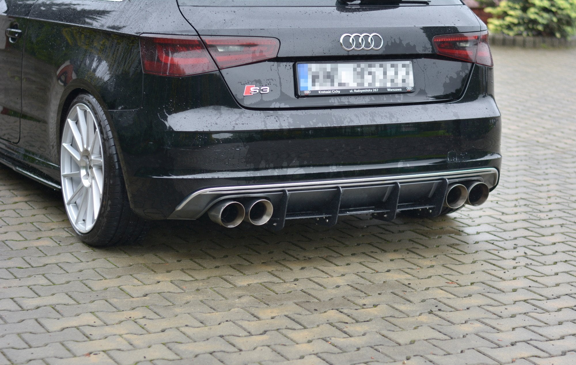 Maxton Design Heckschürze passend für Audi S3 8V Hatchback / Sportback