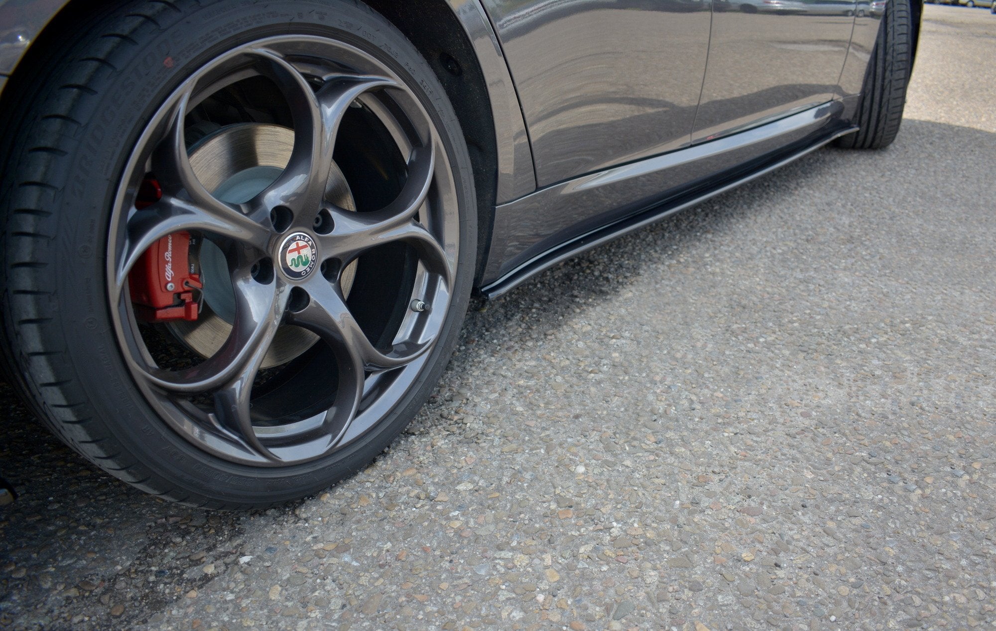 Maxton Design Street+ Seitenschweller Leisten passend für Alfa Romeo Giulia Veloce schwarz Hochglanz