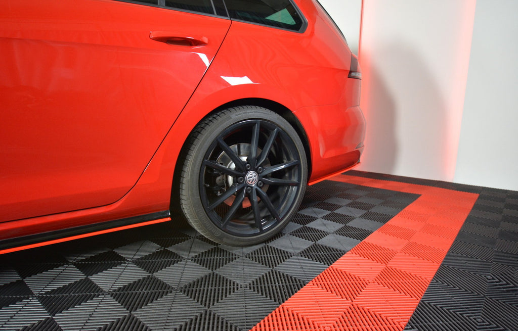 Maxton Design Heck Ansatz Flaps Diffusor V.2 passend für VW GOLF 7 R VARIANT FACELIFT